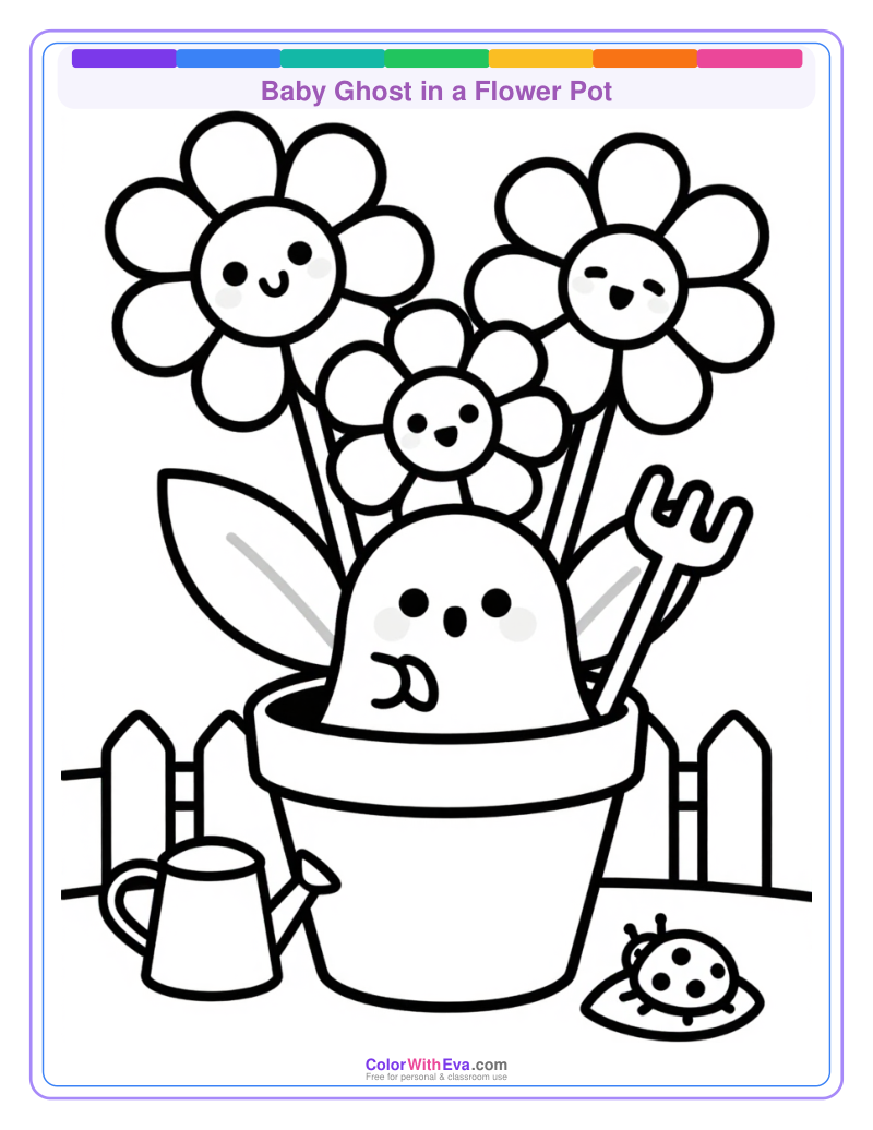 Baby Ghost in a Flower Pot thumbnail