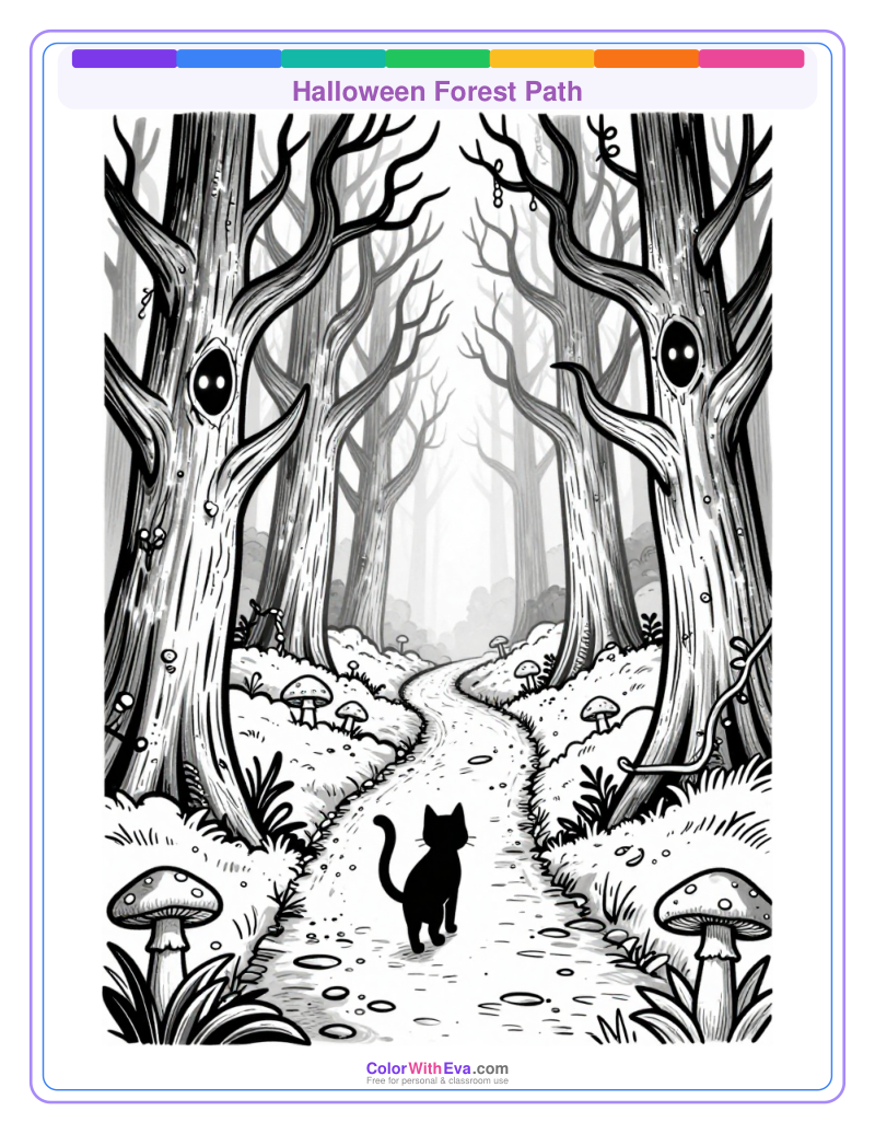 Halloween Forest Path preview