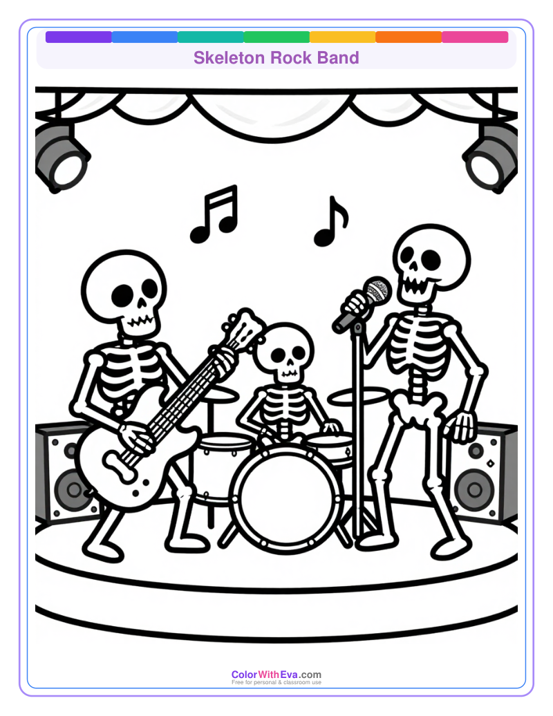 Skeleton Rock Band preview