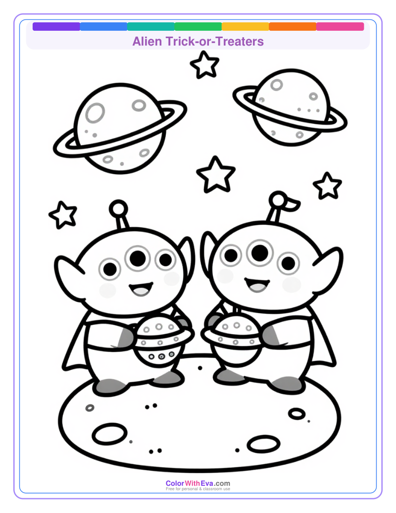 Alien Trick-or-Treaters preview