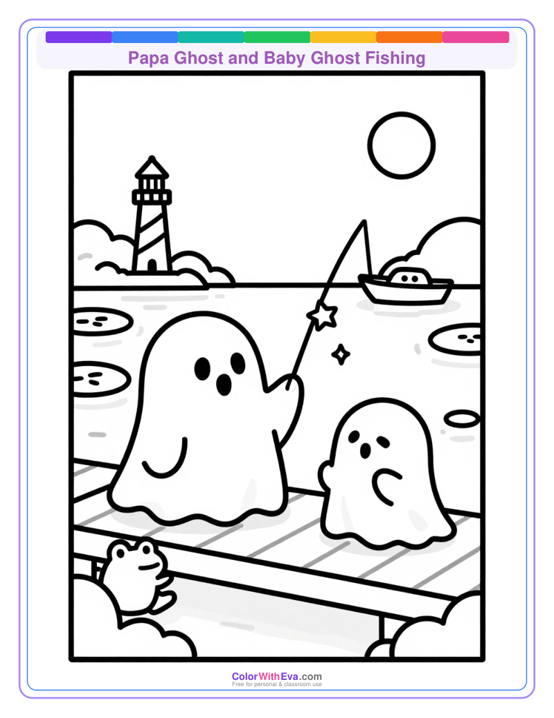 Papa Ghost and Baby Ghost Fishing thumbnail