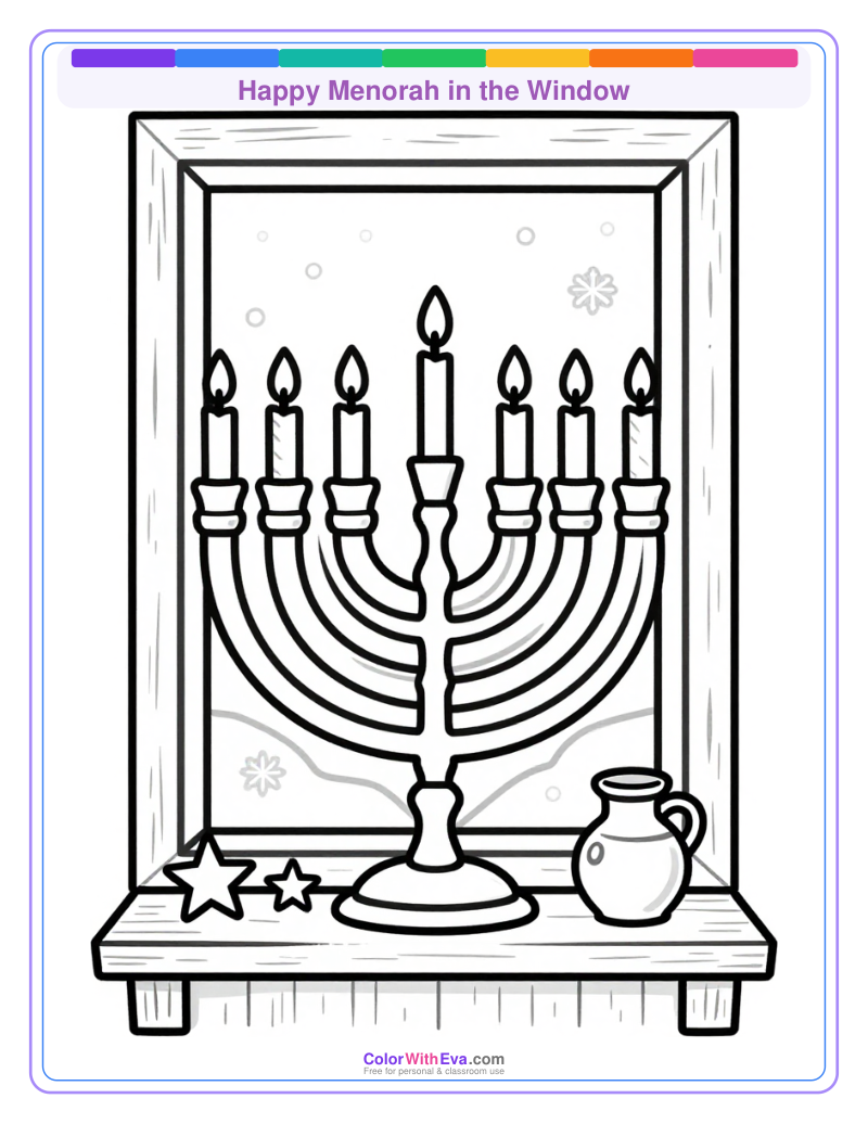 Happy Menorah in the Window preview