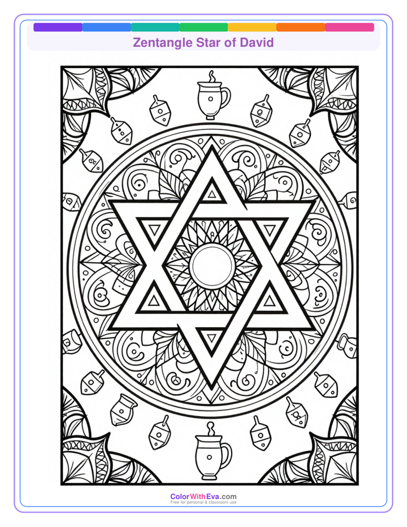 Zentangle Star of David thumbnail