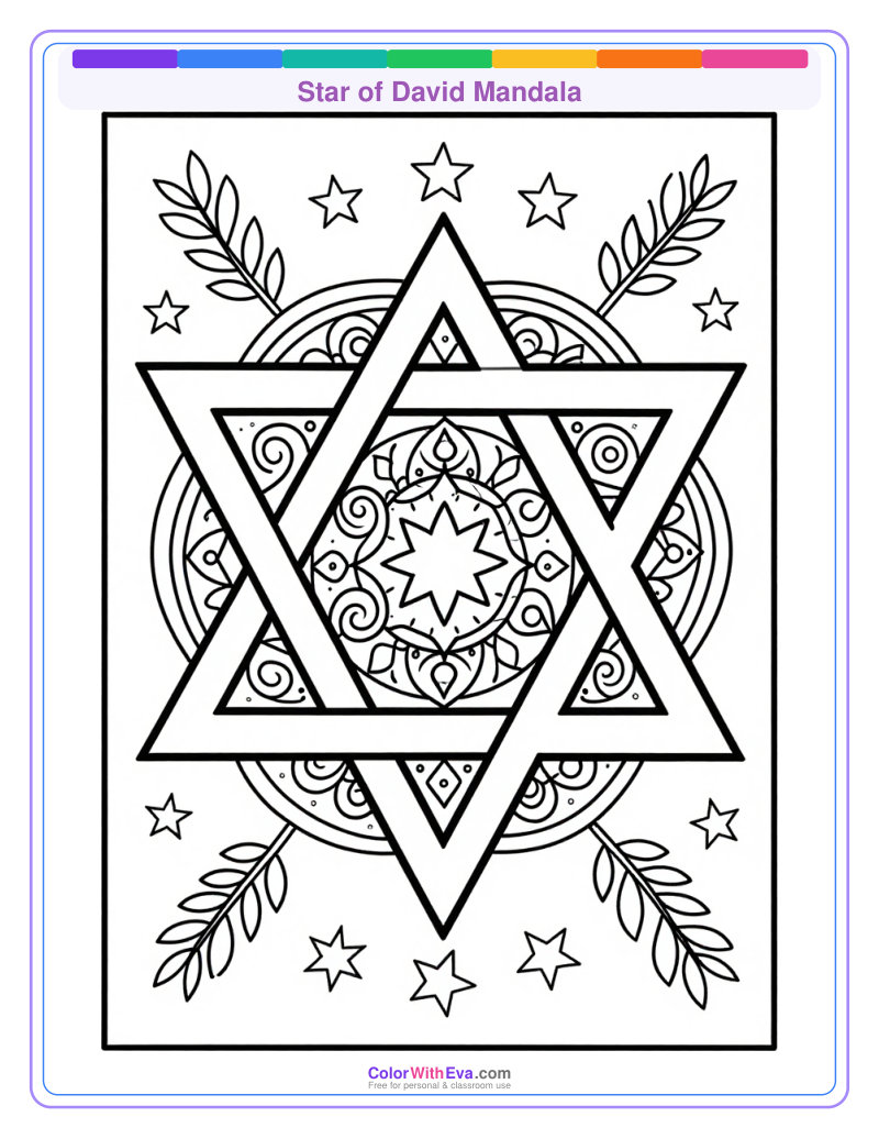 Star of David Mandala preview