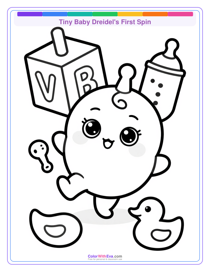 Tiny Baby Dreidel's First Spin thumbnail