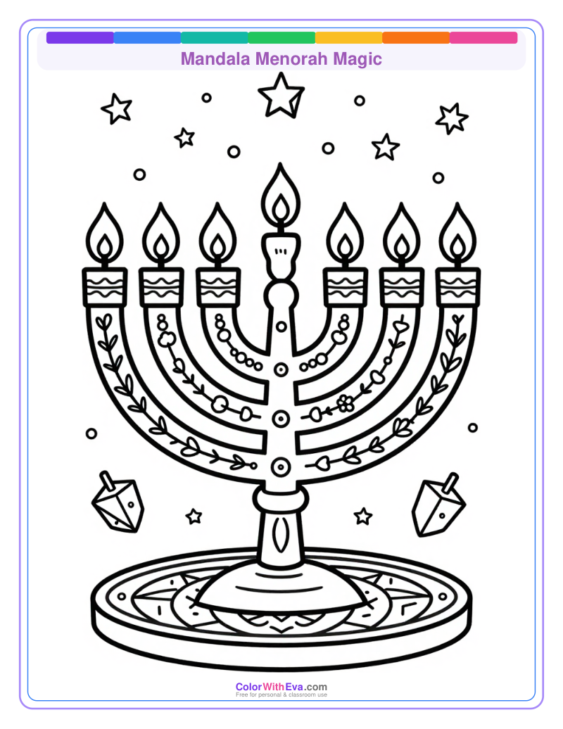 Mandala Menorah Magic thumbnail