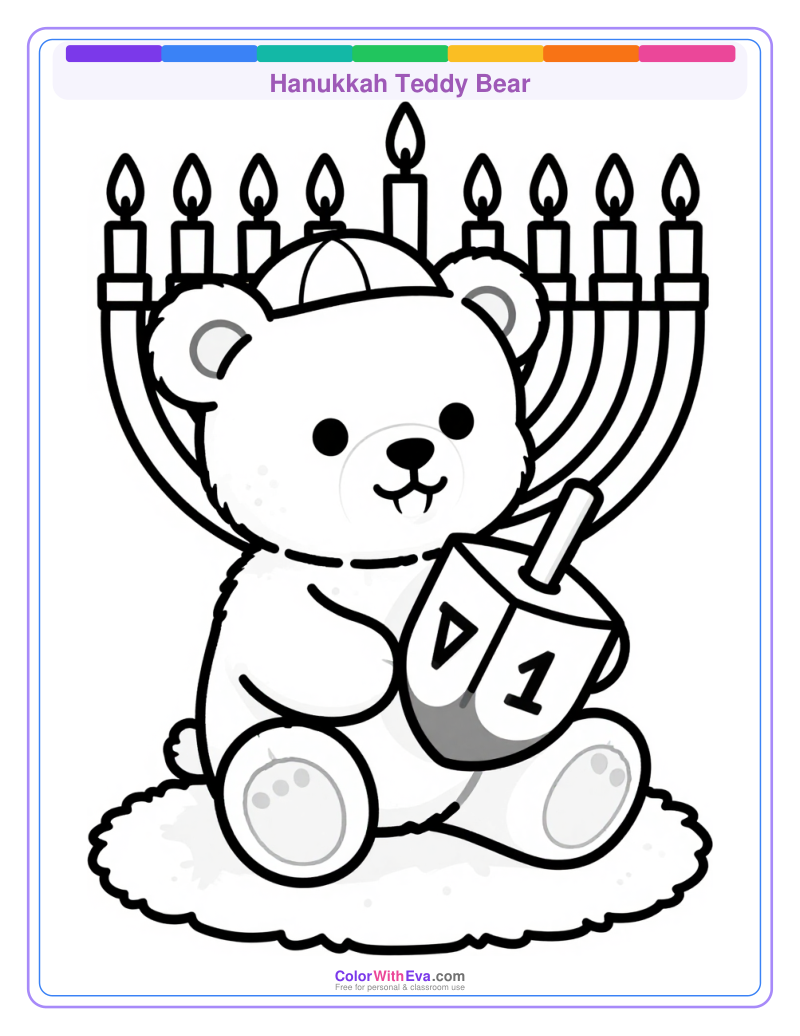 Hanukkah Teddy Bear preview