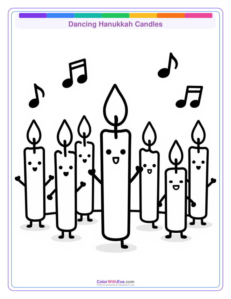 Dancing Hanukkah Candles preview