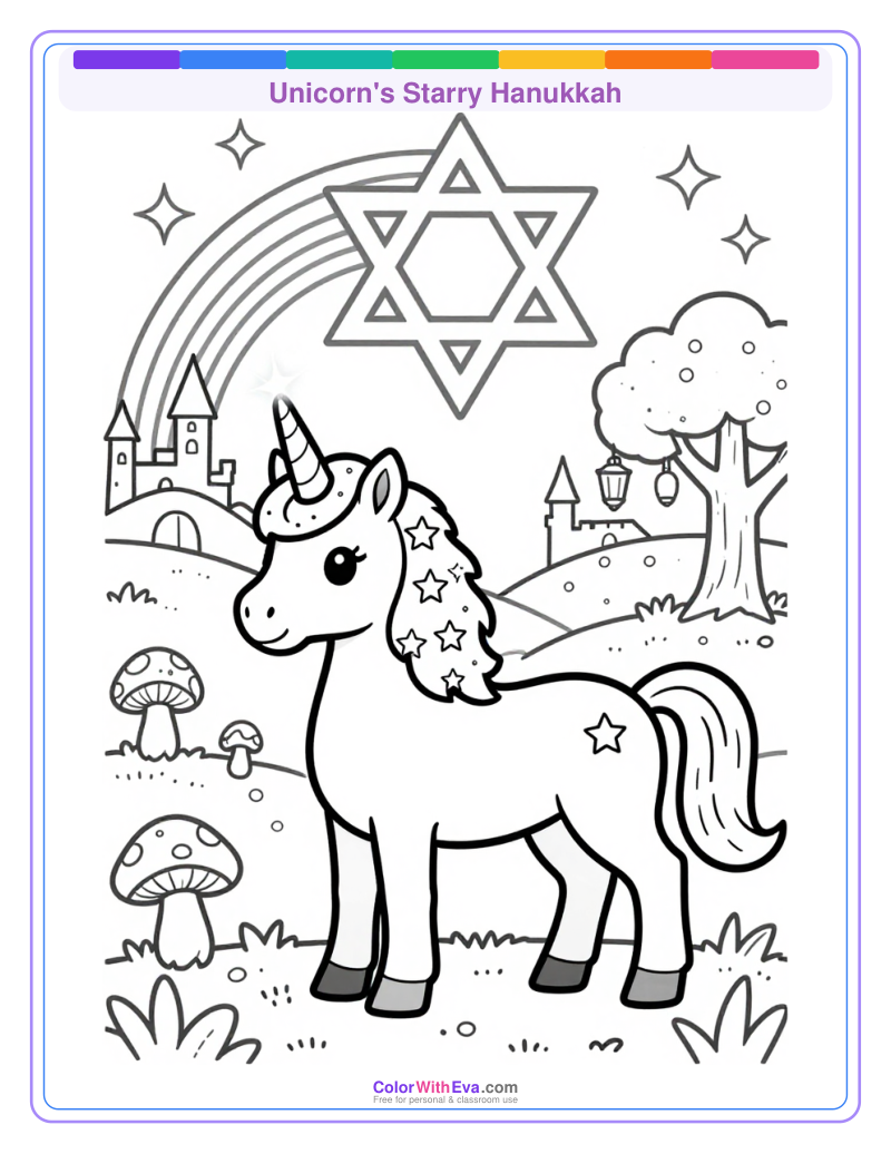 Unicorn's Starry Hanukkah preview