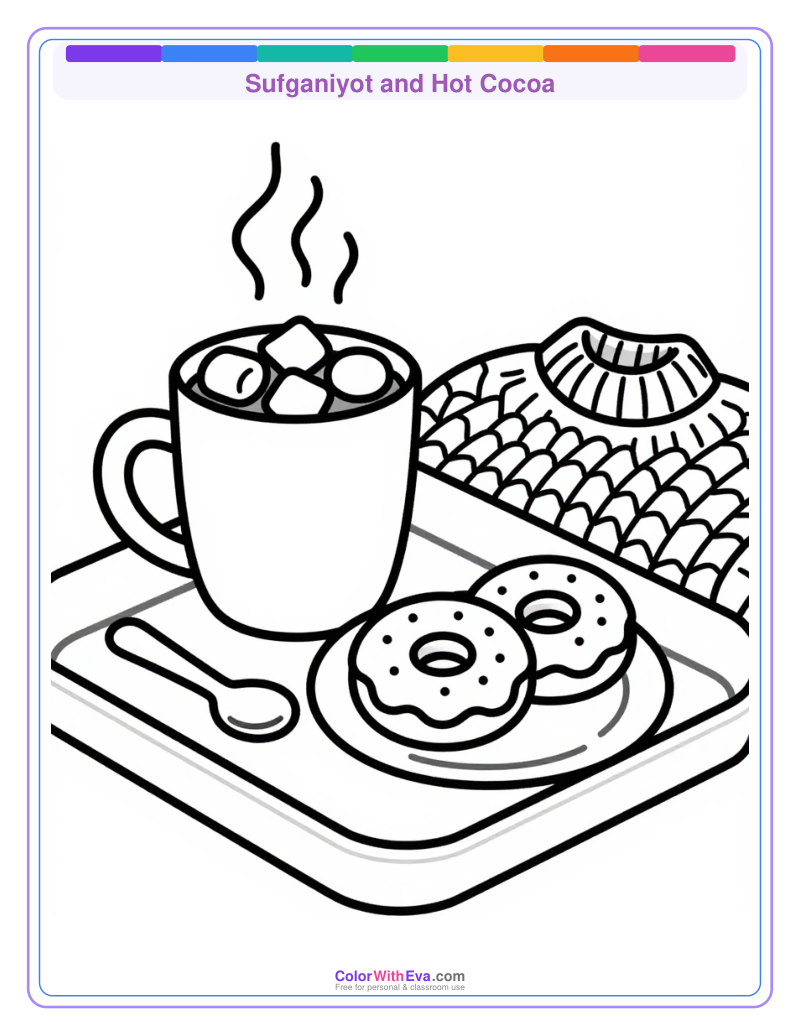Sufganiyot and Hot Cocoa preview
