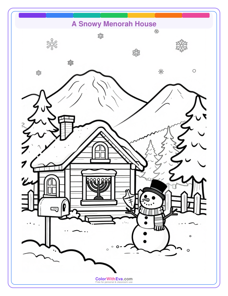 A Snowy Menorah House thumbnail