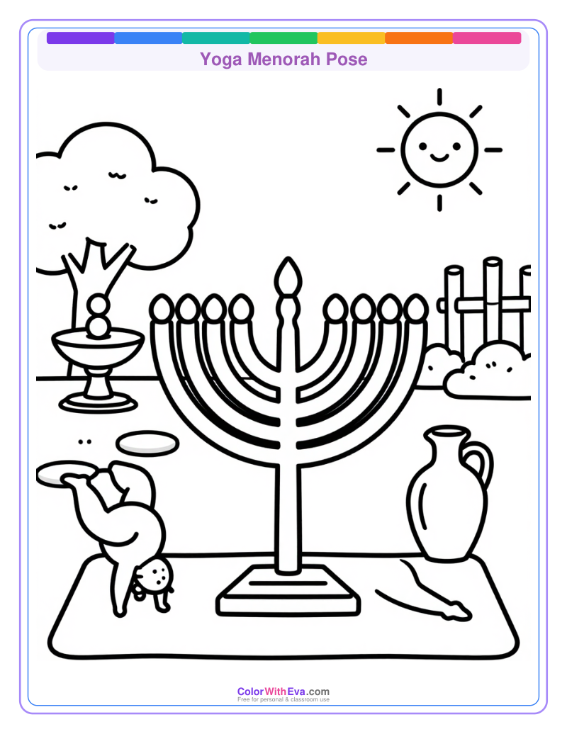 Yoga Menorah Pose preview