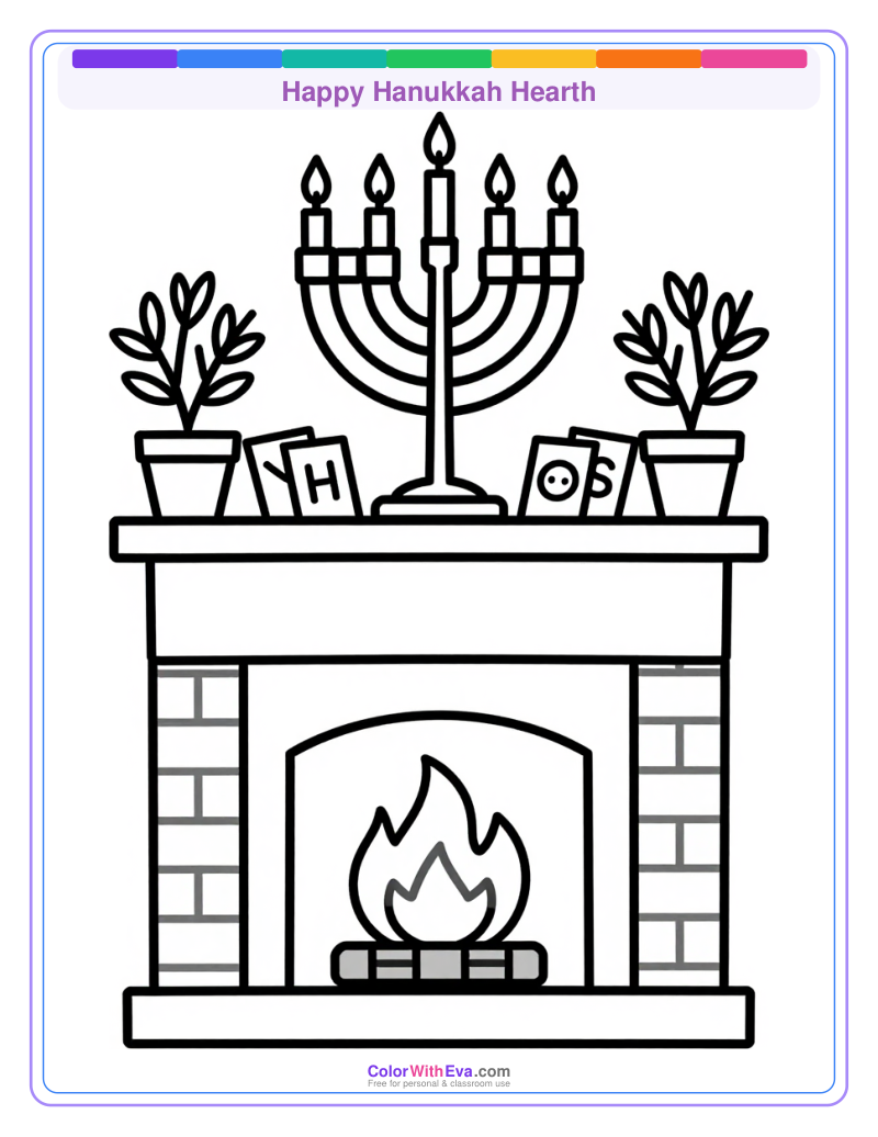 Happy Hanukkah Hearth preview