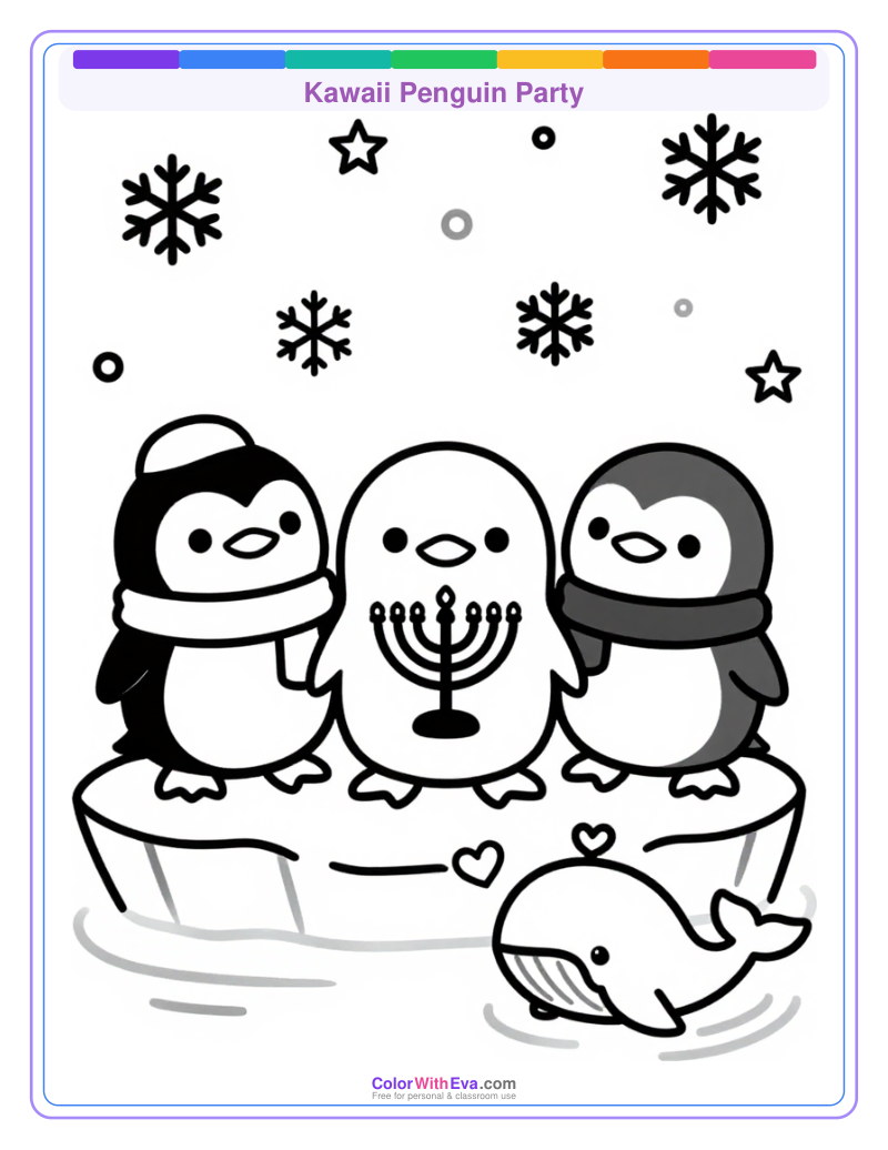 Kawaii Penguin Party preview