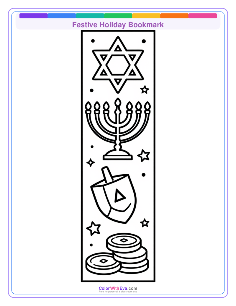 Festive Holiday Bookmark preview