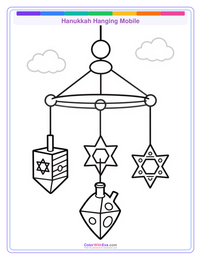 Hanukkah Hanging Mobile preview