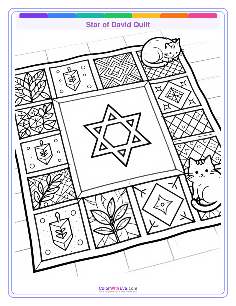 Star of David Quilt preview