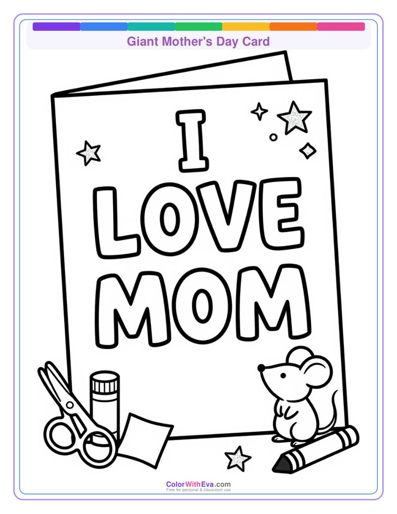 Giant Mother's Day Card preview