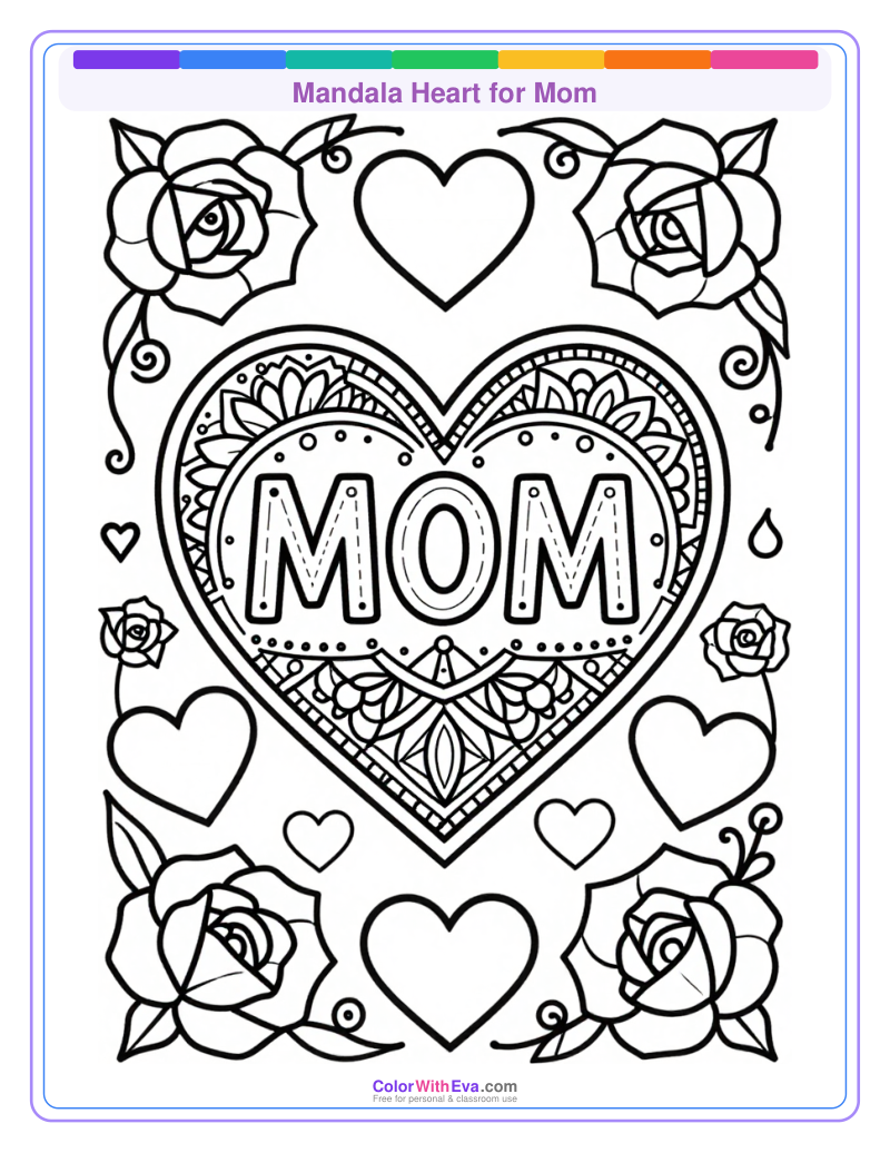 Mandala Heart for Mom thumbnail