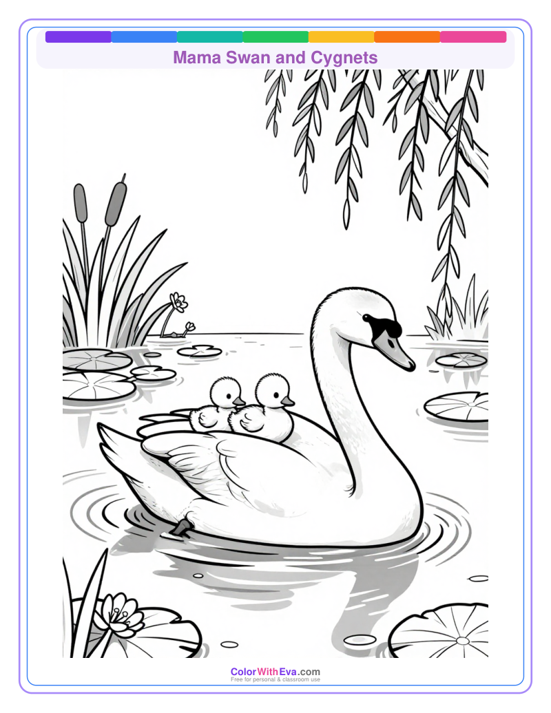 Mama Swan and Cygnets preview