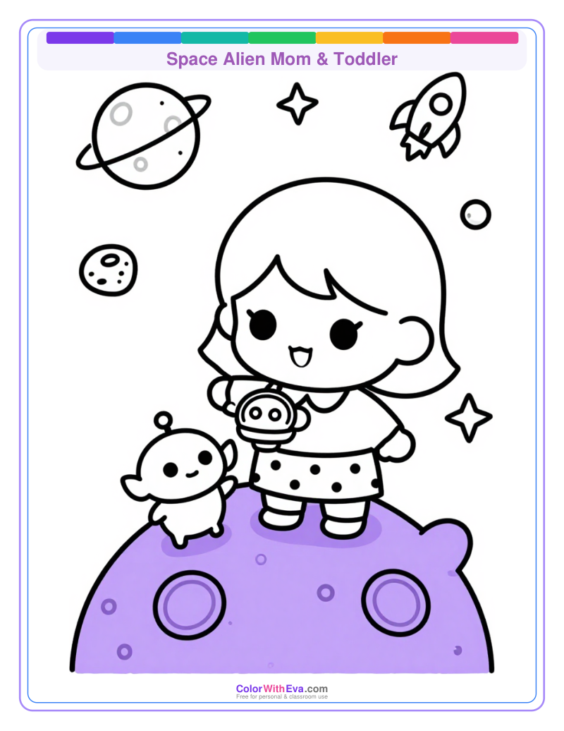 Space Alien Mom & Toddler thumbnail