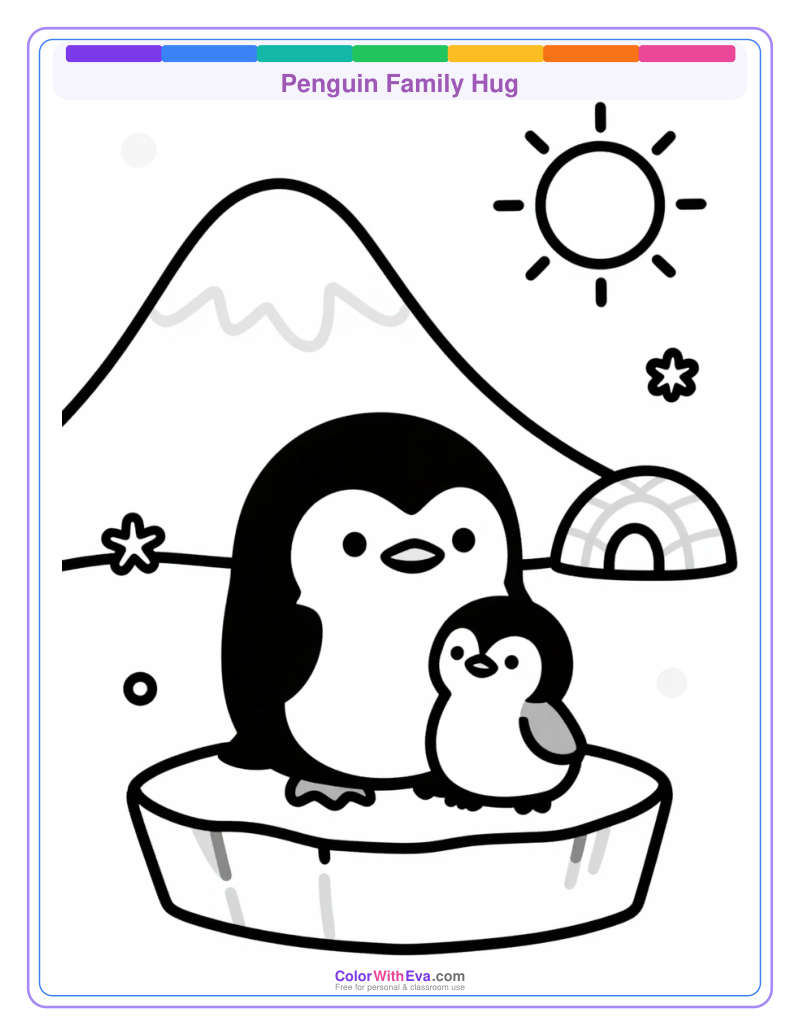 Penguin Family Hug preview