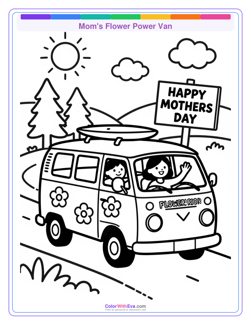 Mom's Flower Power Van thumbnail