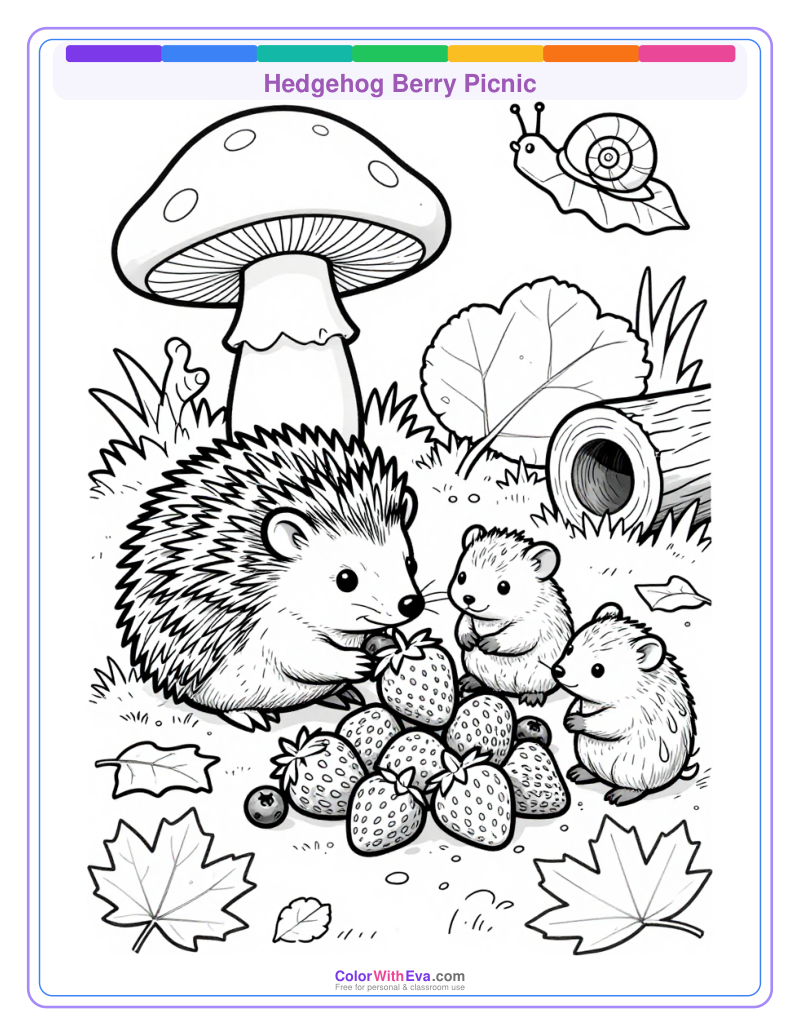 Hedgehog Berry Picnic preview