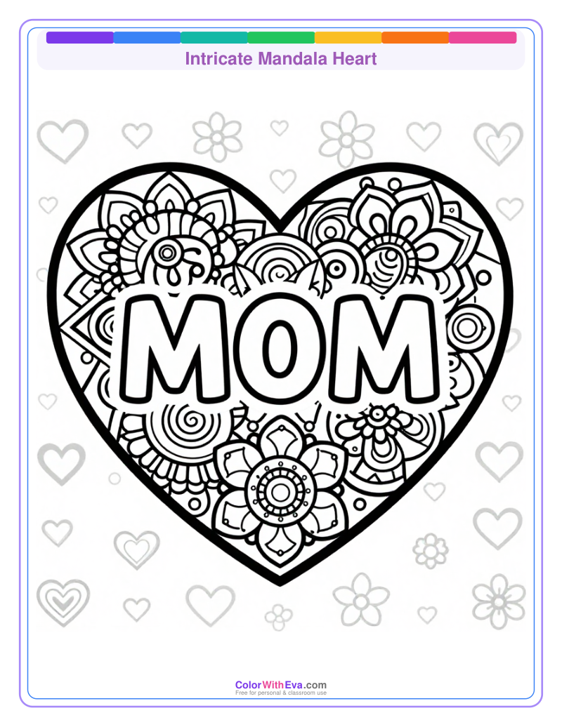 Intricate Mandala Heart preview