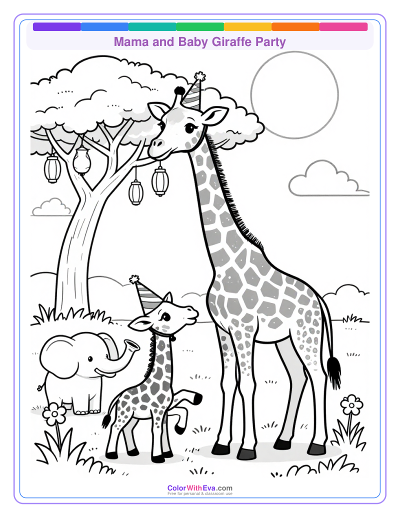 Mama and Baby Giraffe Party thumbnail