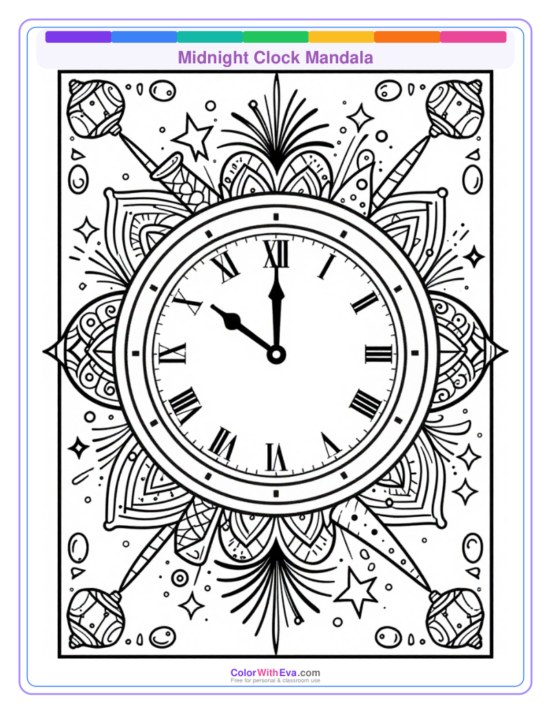Midnight Clock Mandala thumbnail