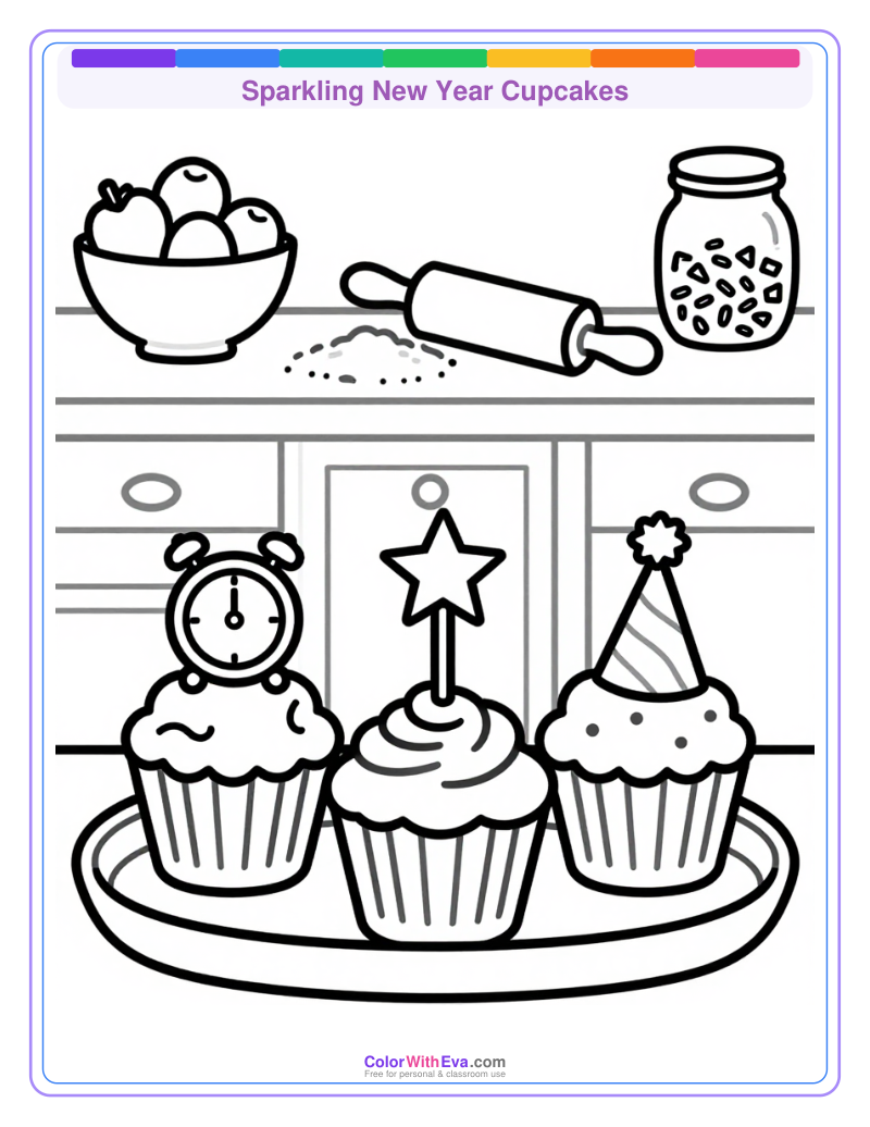 Sparkling New Year Cupcakes preview