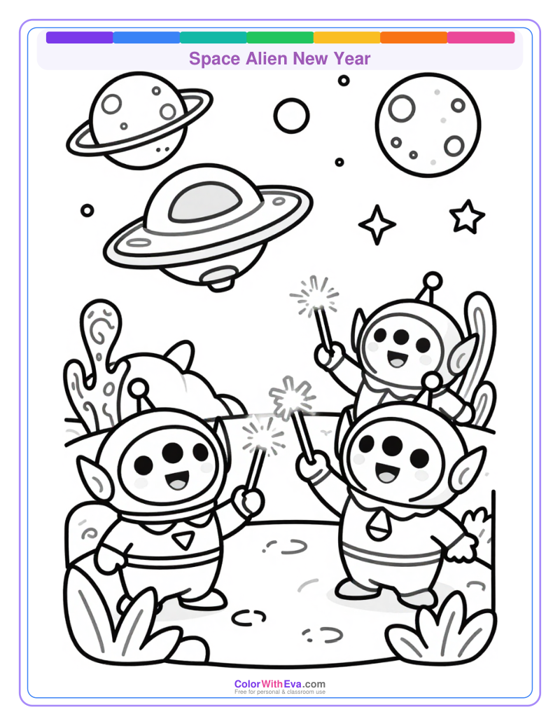 Space Alien New Year preview