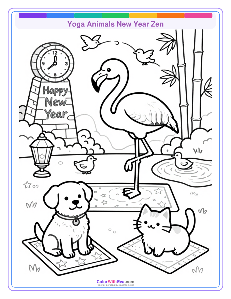 Yoga Animals New Year Zen thumbnail