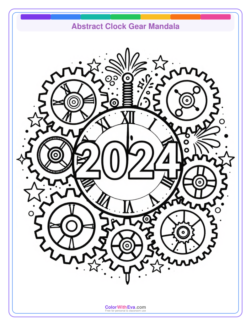 Abstract Clock Gear Mandala thumbnail