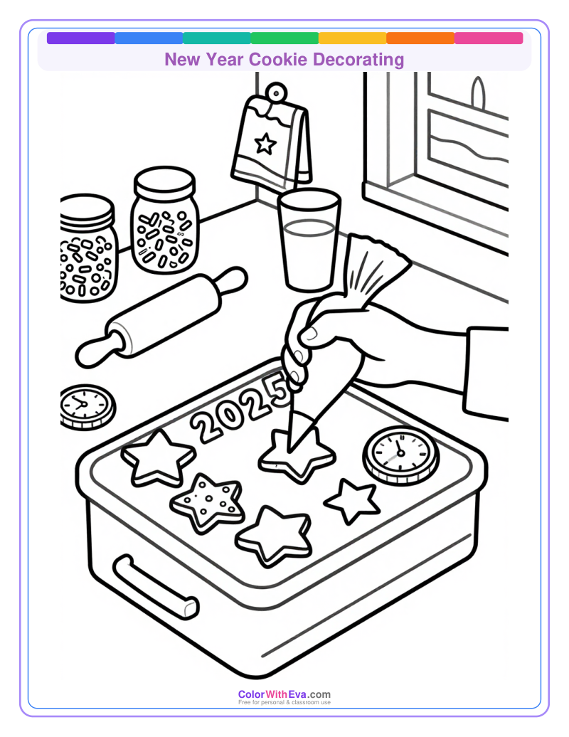 New Year Cookie Decorating preview