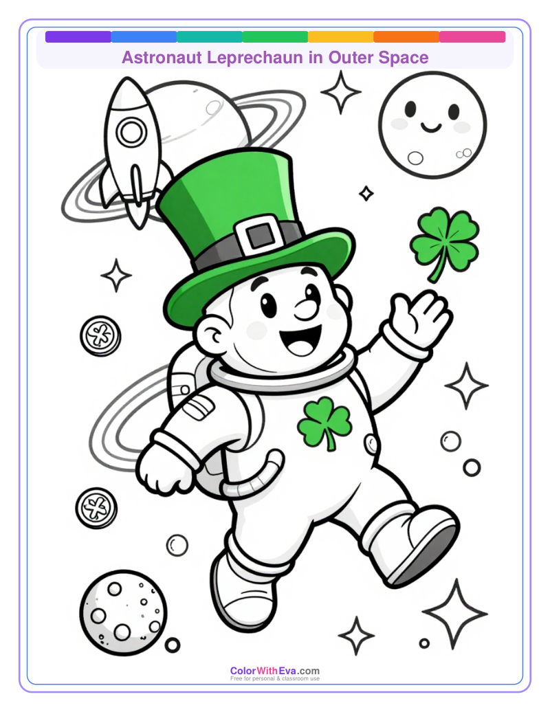 Astronaut Leprechaun in Outer Space thumbnail
