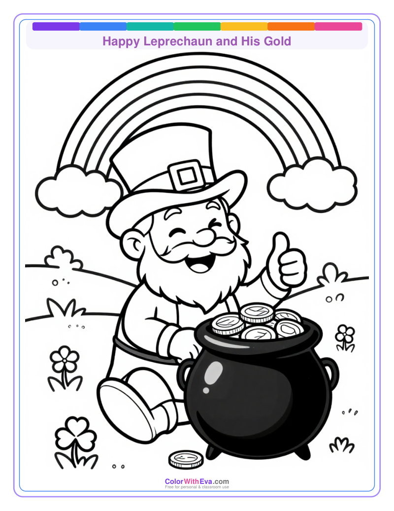 Happy Leprechaun and His Gold preview