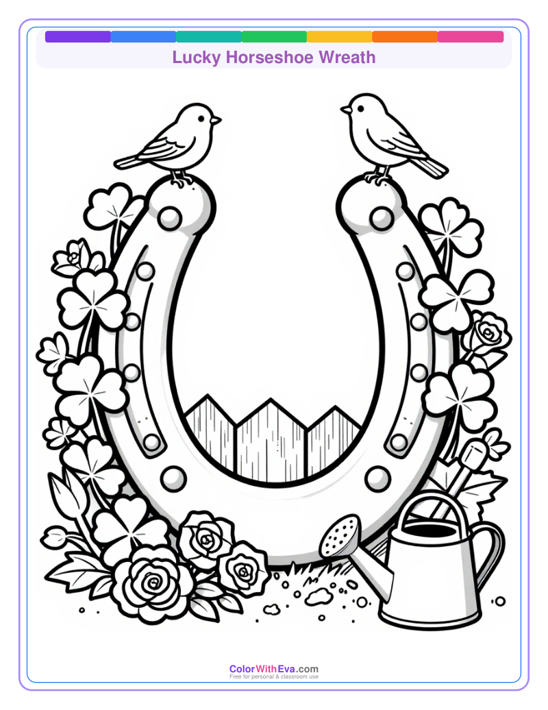 Lucky Horseshoe Wreath preview