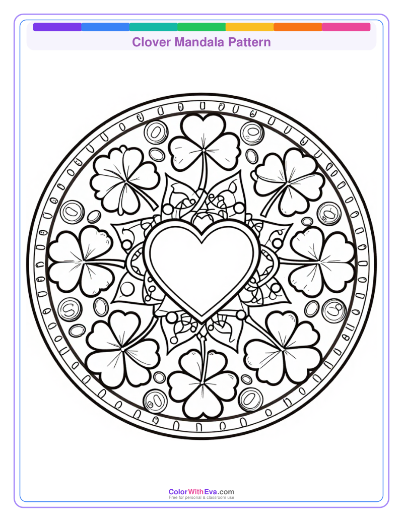 Clover Mandala Pattern preview
