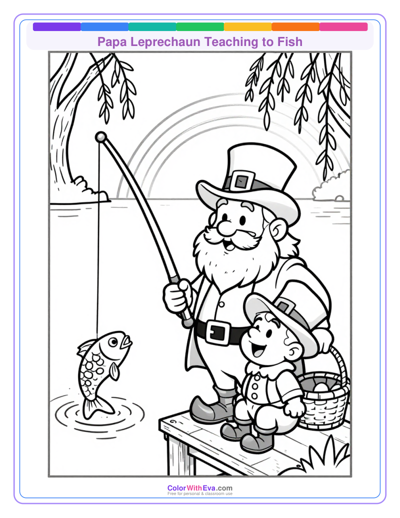 Papa Leprechaun Teaching to Fish thumbnail
