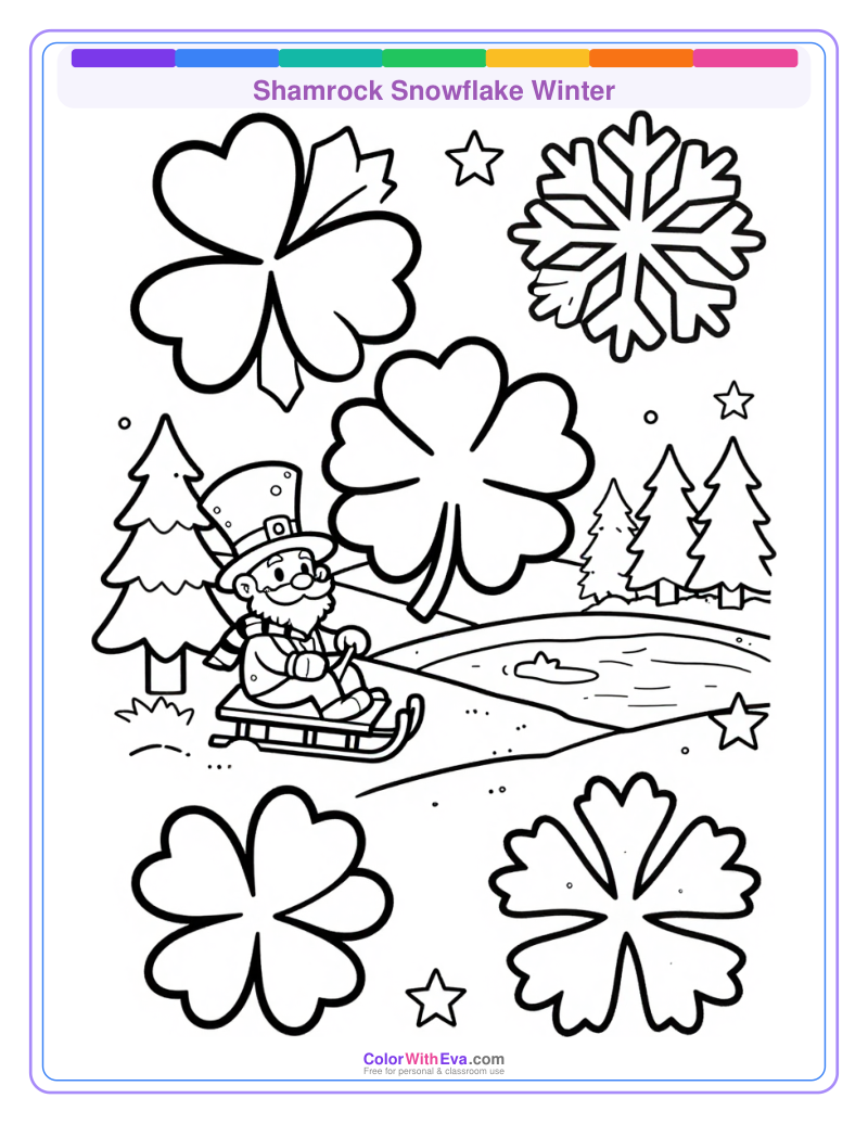 Shamrock Snowflake Winter thumbnail