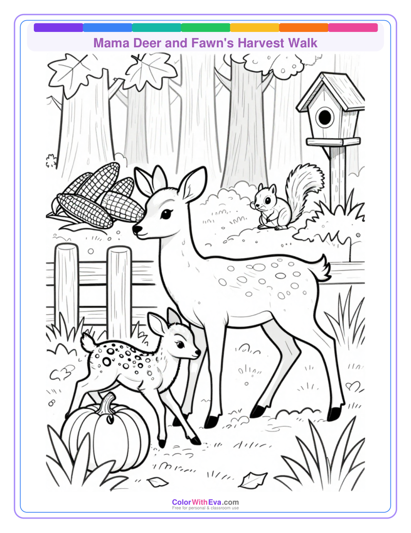 Mama Deer and Fawn's Harvest Walk thumbnail