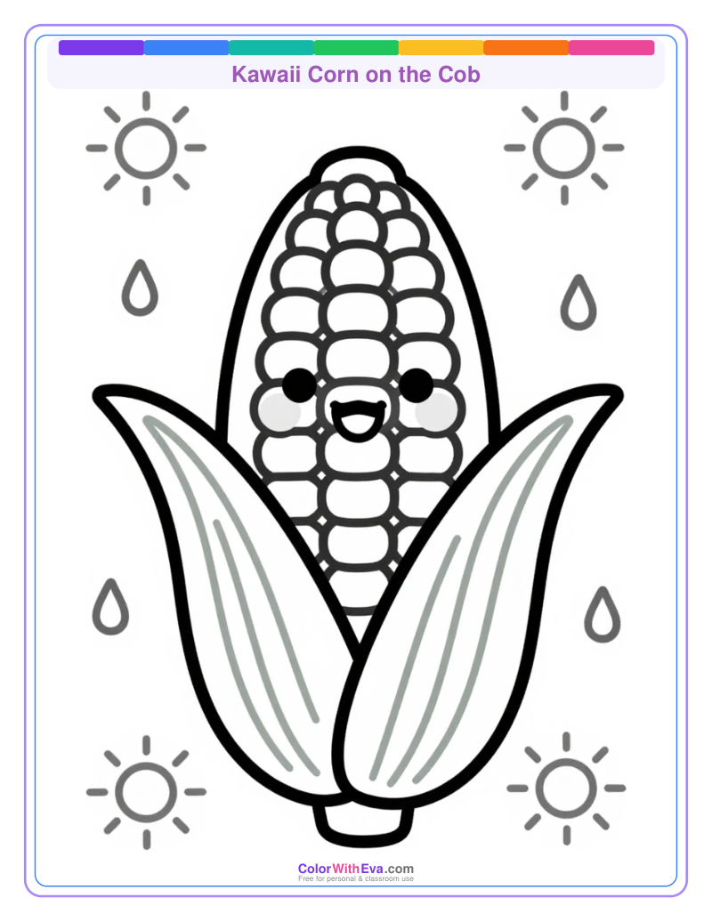 Kawaii Corn on the Cob preview