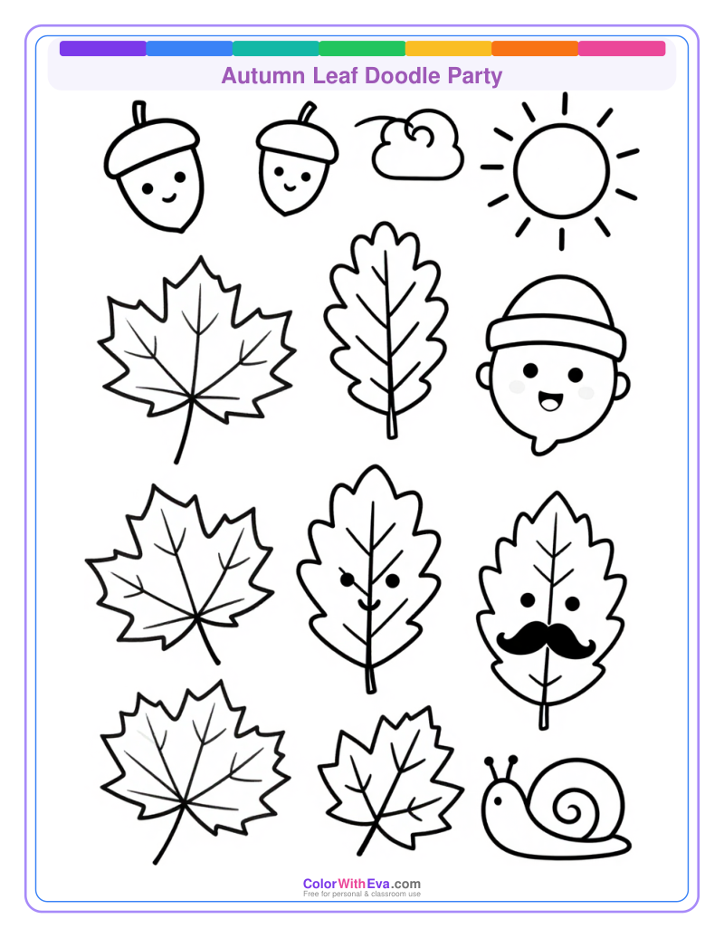 Autumn Leaf Doodle Party thumbnail