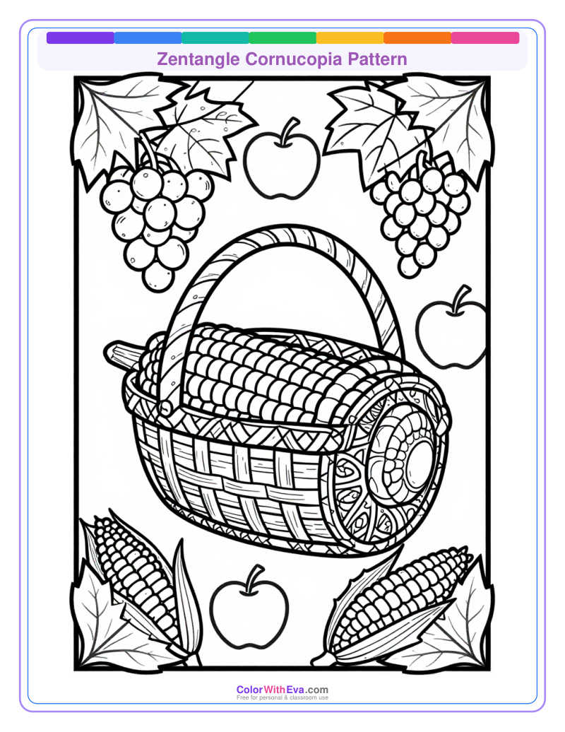 Zentangle Cornucopia Pattern thumbnail
