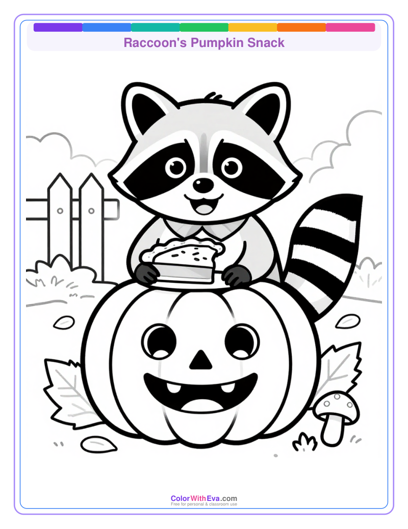Raccoon's Pumpkin Snack preview