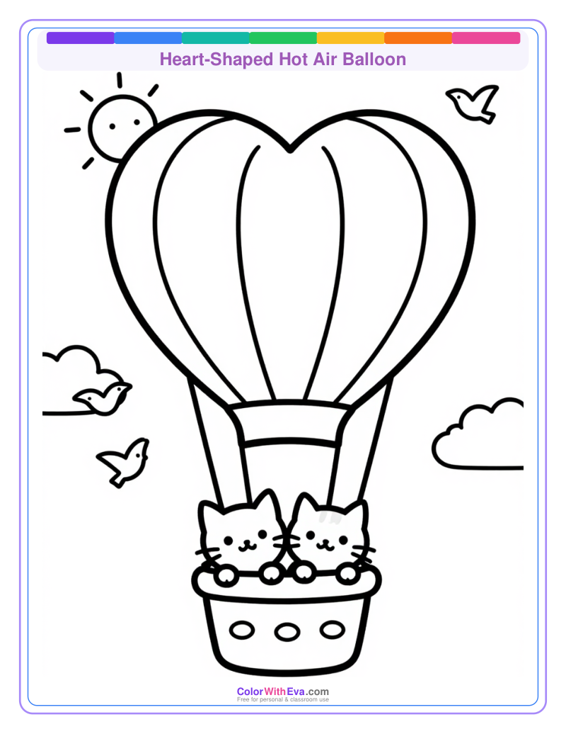 Heart-Shaped Hot Air Balloon preview