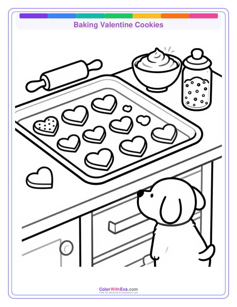 Baking Valentine Cookies preview