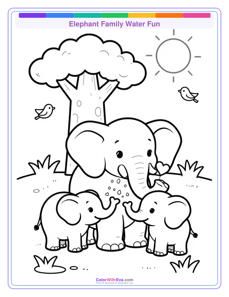 Elephant Family Water Fun thumbnail